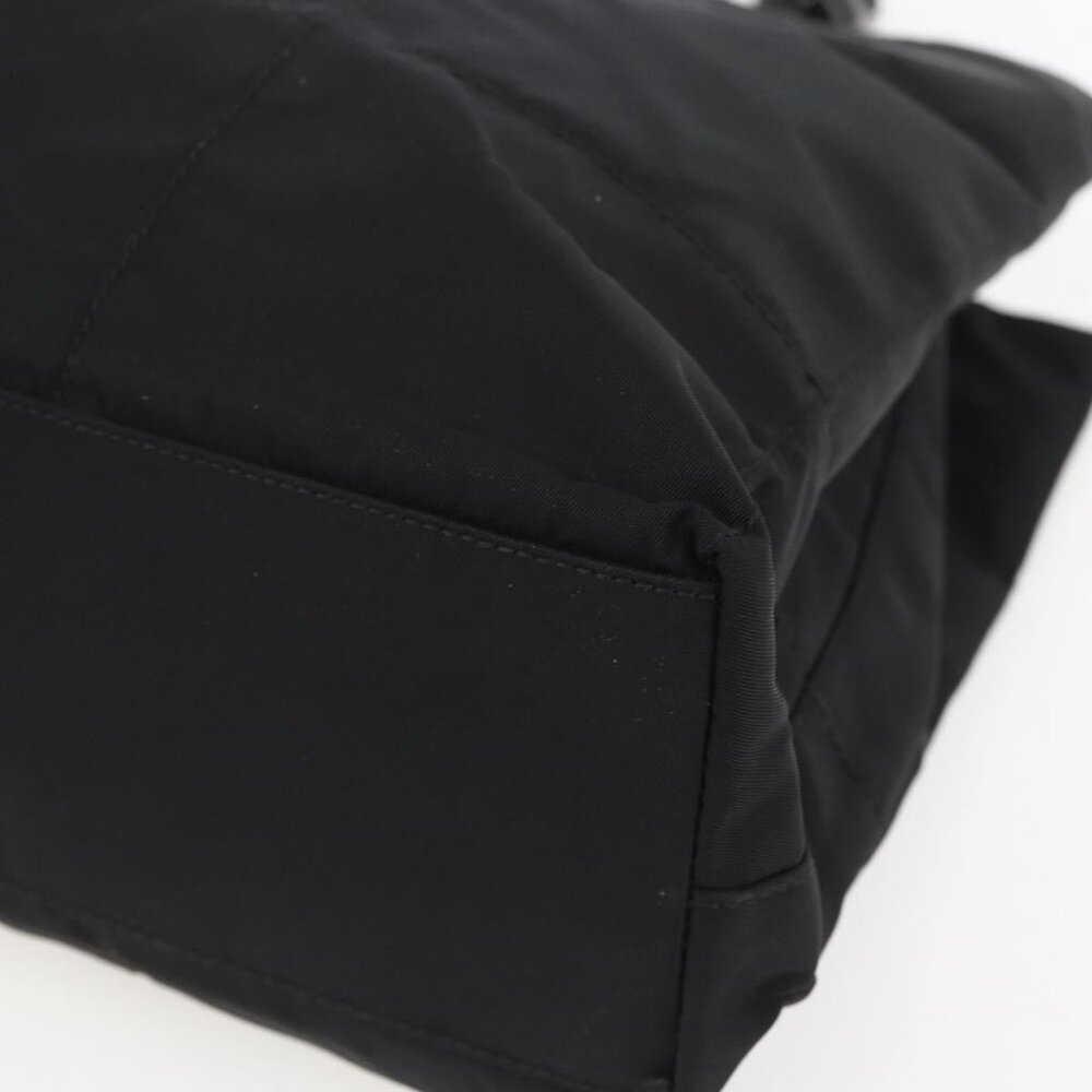 Authentic PRADA Shoulder Bag Nylon Black Silver - Picture 16 of 16